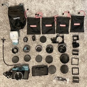 NWOT Diana F+ Ultimate Deluxe 120 Film Camera Set Kit